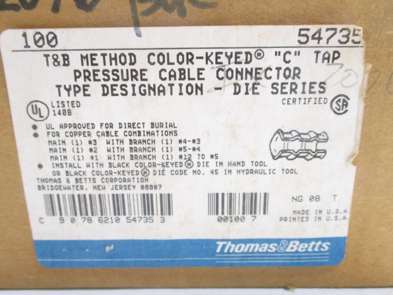 THOMAS & BETTS 54735 (PKG OF 100) NSMP