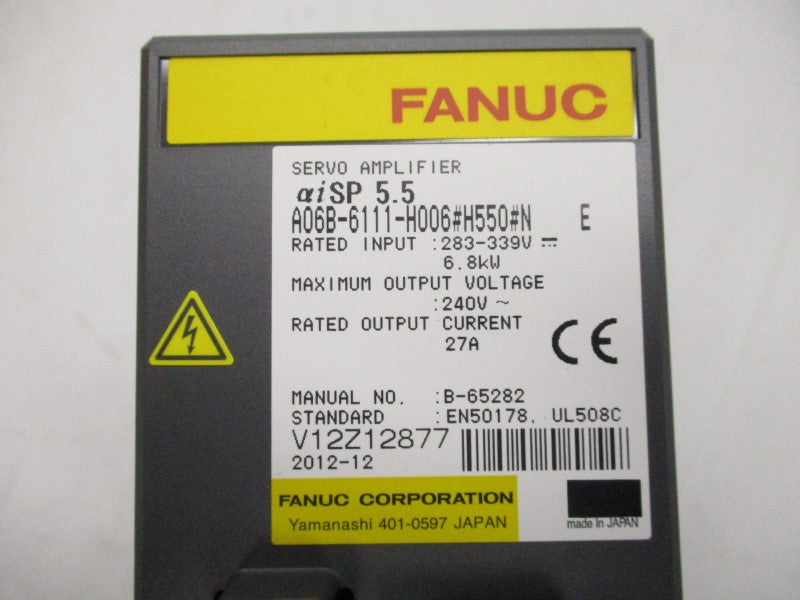 FANUC A06B-6111-H006#H550#N 283-339V 27A NSMP