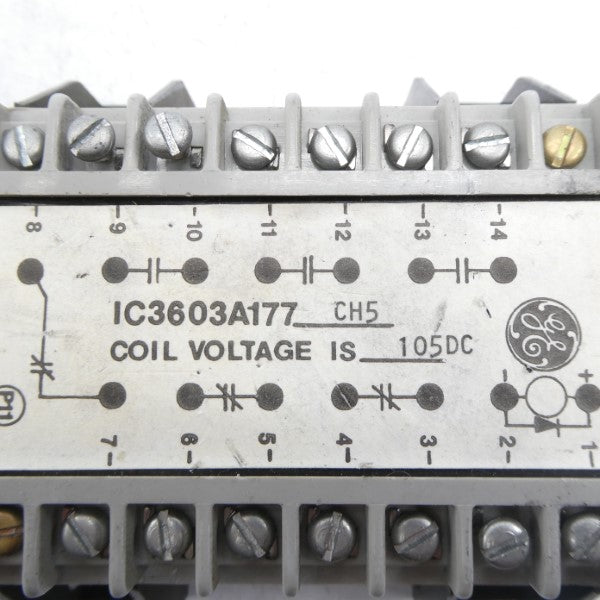 GENERAL ELECTRIC IC3603A177CH5 105VDC UNMP