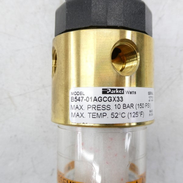 PARKER B547-01AGCGX33 150PSI 1/8" NSMP