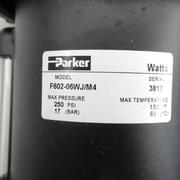 PARKER F602-06WJ/M4 250PSI 3/4" NSMP