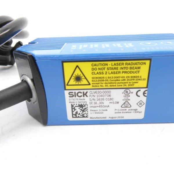 SICK CLV630-0000 1040706 18-30VDC NSMP