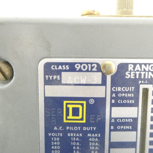 SQUARE D 9012ACW-3 SER. B 600V 15A NSNP