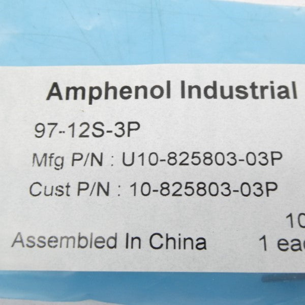 AMPHENOL 97-12S-3P U10-825803-03P NSMP