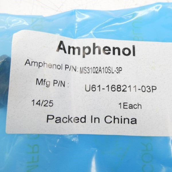 AMPHENOL MS3102A10SL-3P U61-168211-03P NSMP