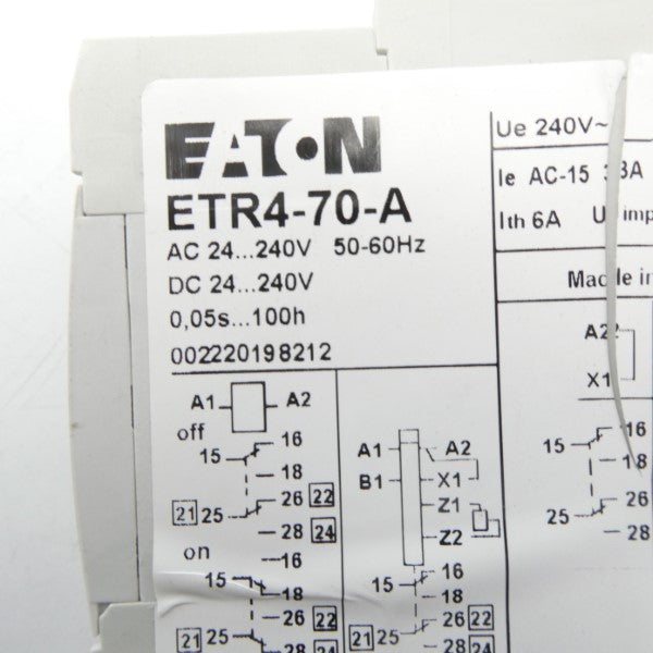 EATON ETR4-70-A 24-240V 0.05S-100H NSMP