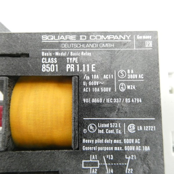 SQUARE D 8501PR1.11E SER. B 110/120V NSMP