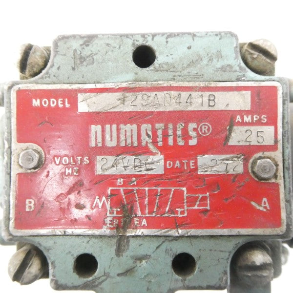 NUMATICS 12SAD441B 24VDC .25A (AS PICTURED) UNMP