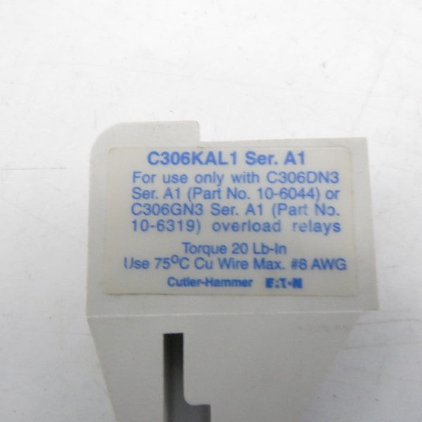 CUTLER HAMMER C306KAL1-3 SER. A1 NSMP