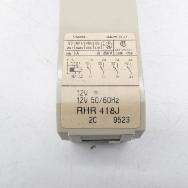 TELEMECANIQUE RHR418J 12V 5A NSMP