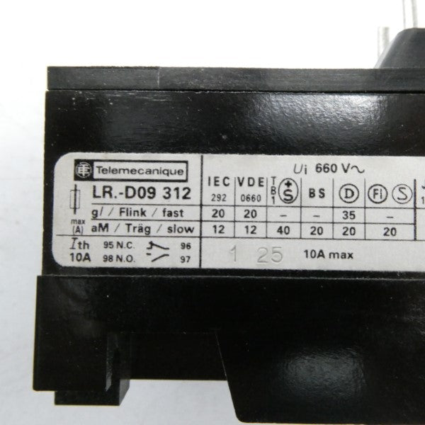 TELEMECANIQUE LR1-D09312 600V 5.5-8A NSMP