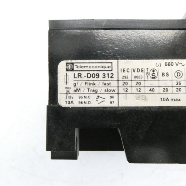 TELEMECANIQUE LR1-D09312 600V 5.5-8A NSNP