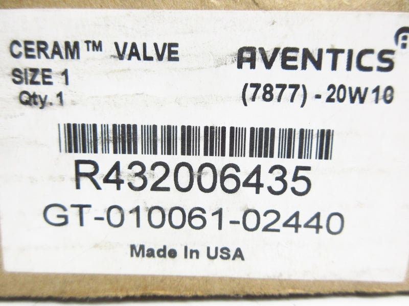 AVENTICS GT-010061-02440 R432006435 1" NSMP