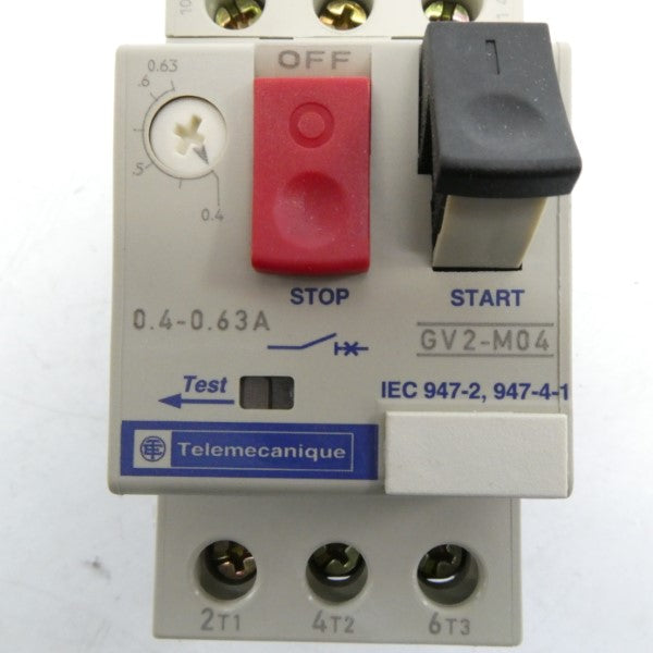 TELEMECANIQUE GV2-M04 0.4-0.63A NSMP
