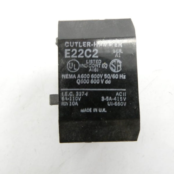 CUTLER HAMMER E22C2 SER. A1 600V 10A NSNP