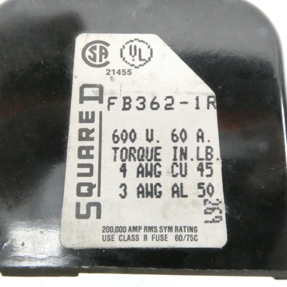 SQUARE D FB362-1R 600V 60A NSNP