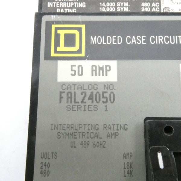 SQUARE D FAL24050 SER. 1 480V 50A NSNP