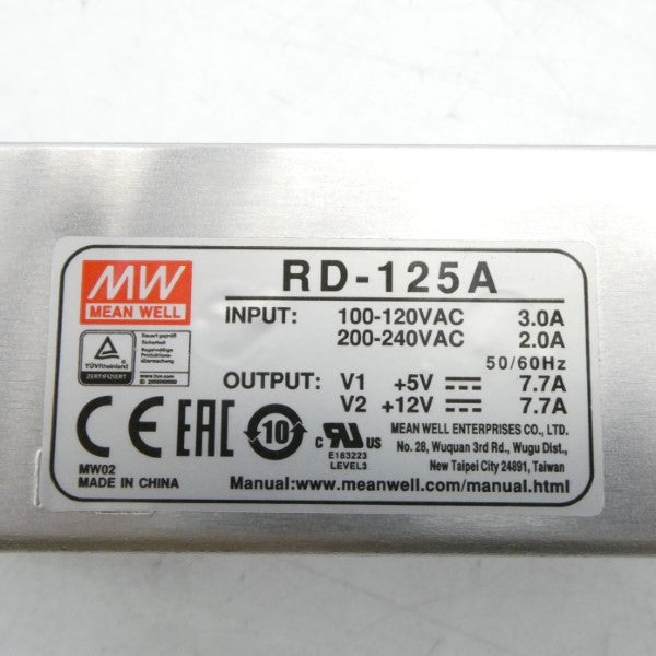 MEAN WELL RD-125A 100-120/200-240VAC 2.0/3.0A NSMP