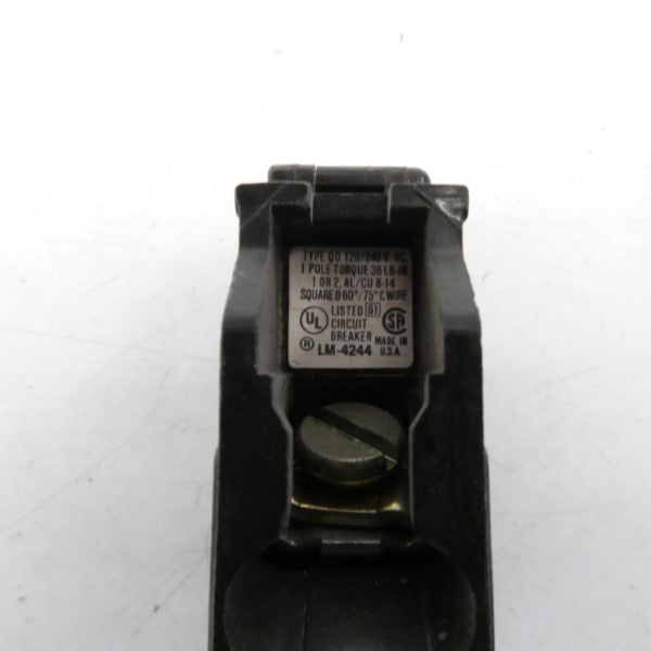 SQUARE D QO115 120/240VAC 15A (AS PICTURED) NSNP