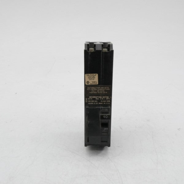 SQUARE D Q1B240 120/240VAC 40A NSNP