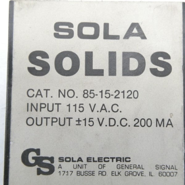SOLA 85-15-2120 115VAC NSNP