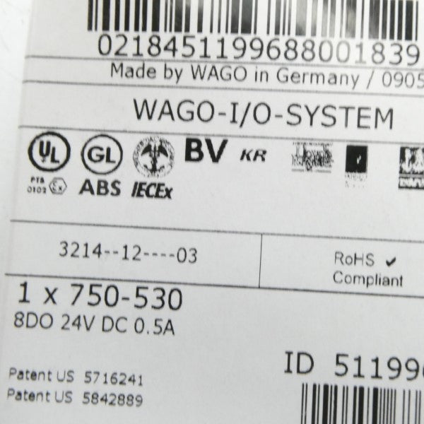 WAGO 750-530 24VDC 0.5A NSFS
