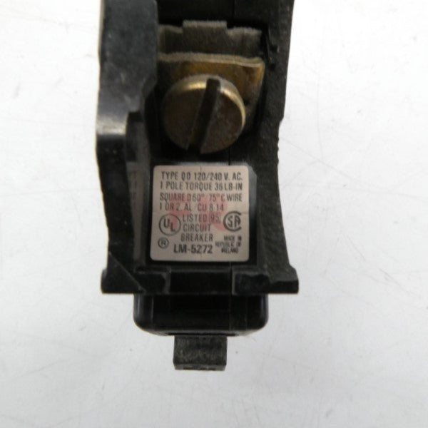 SQUARE D QO115 120/240VAC 15A (AS PICTURED) UNMP