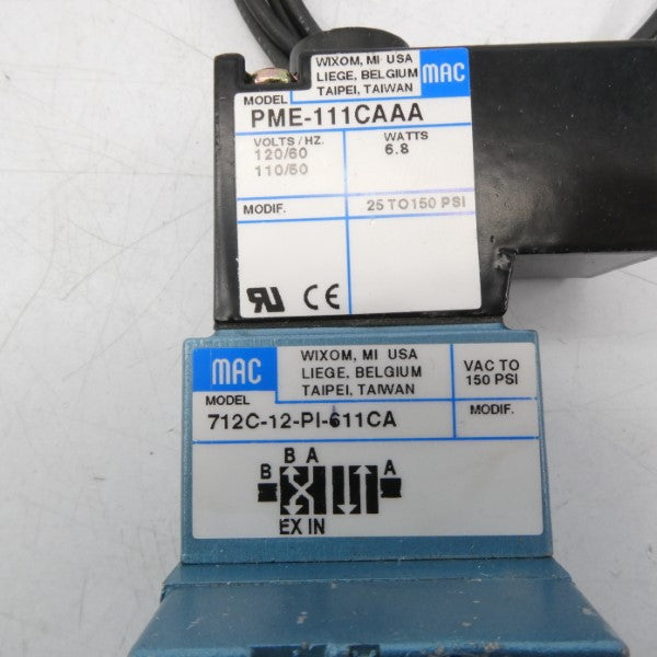 MAC 712C-12-PI-611CA 110/120V 150PSI NSNP