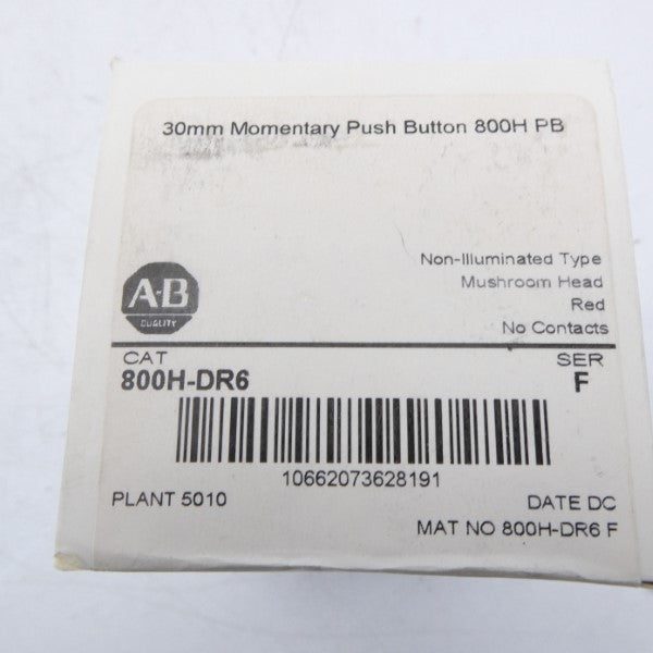 ALLEN BRADLEY 800H-DR6 SER. F (WH) NSFS