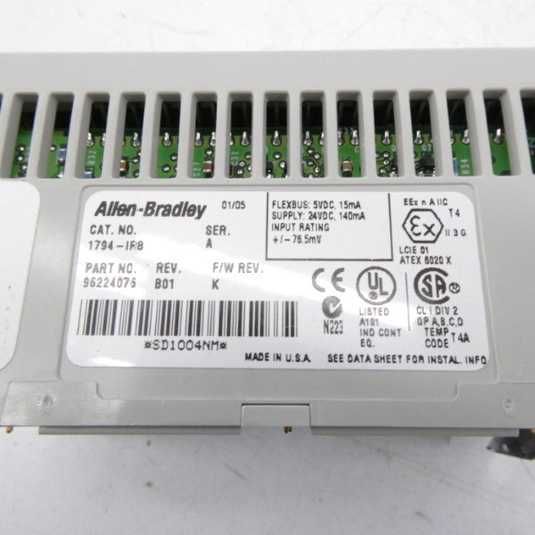 ALLEN BRADLEY 1794-IR8 SER. A F/W K 24VDC REV. B01 NSNP
