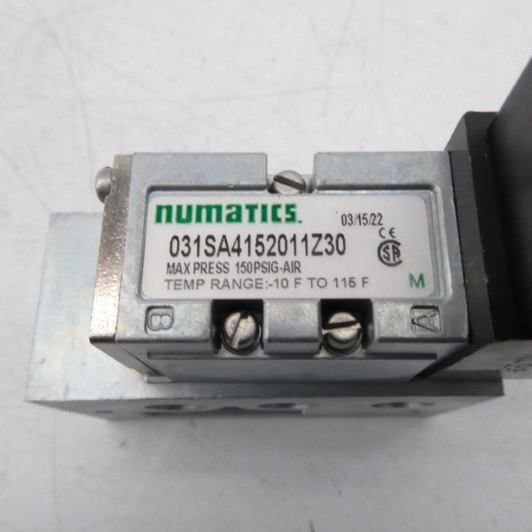 NUMATICS 031SA4152011Z30 110/120V .06A 150PSI NSNP