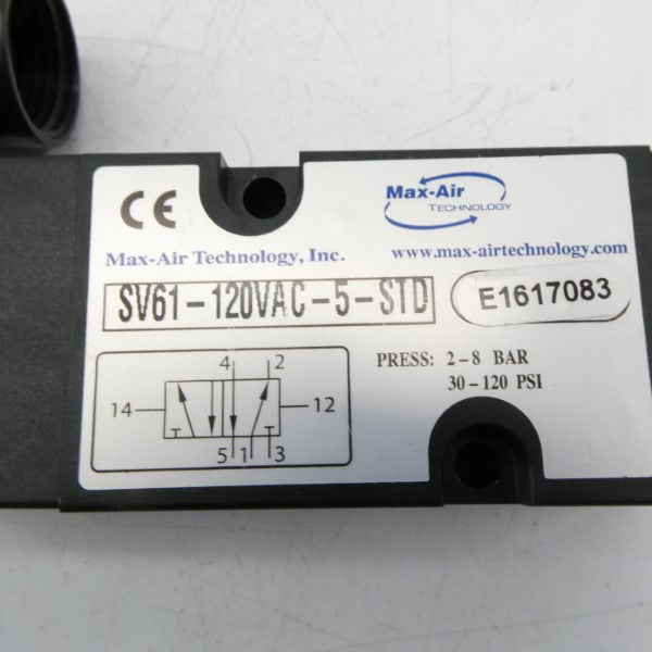 MAX AIR SV61-120VAC-5-STD 120VAC 30-120PSI NSMP