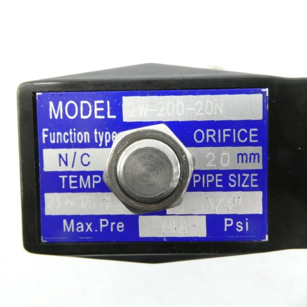 INDUSTRIAL MRO 2W-200-20N 110VAC 142PSI 3/4" NSNP