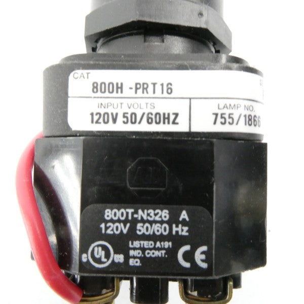 ALLEN BRADLEY 800H-PRT16R SER. F 120V (WH) NSMP