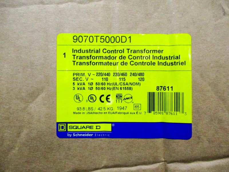SQUARE D 9070T5000D1 240/480V NSFS