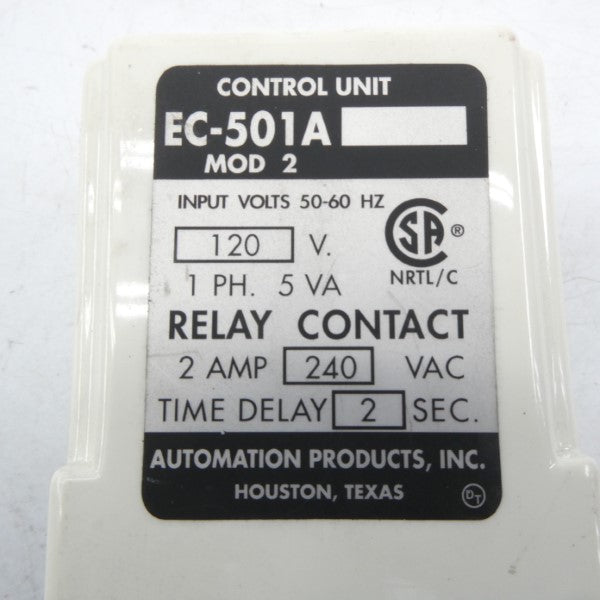 AUTOMATION PRODUCTS EC-501A 120V 2A 2S NSNP