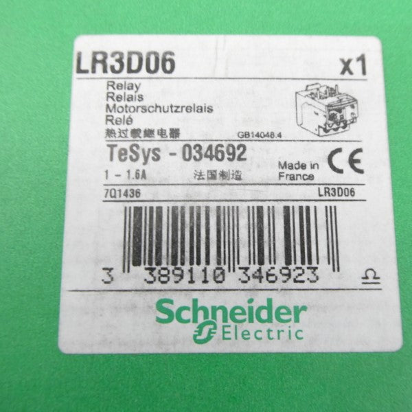 SCHNEIDER ELECTRIC LR3D06 1-1.6A NSFS