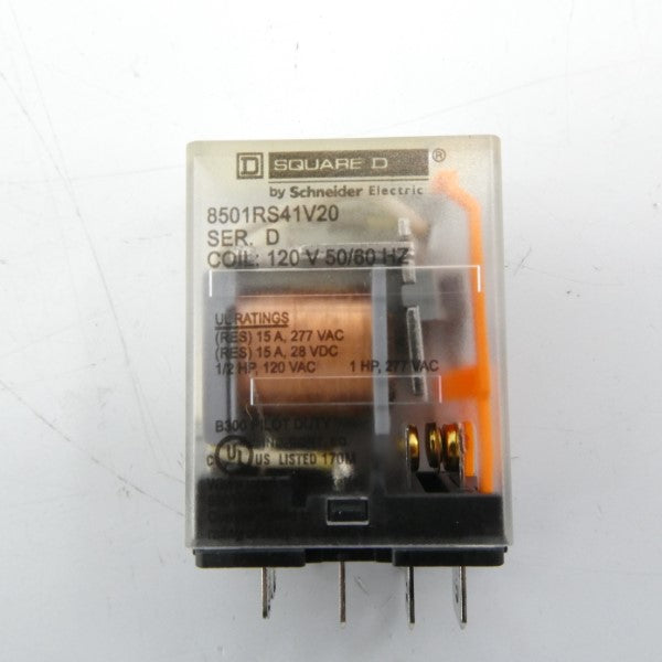 SQUARE D 8501RS41V20 SER. D 120V 15A NSMP