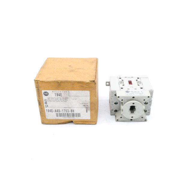 ALLEN BRADLEY 194E-A40-1753-6N SER. B 690V 50A (BR/WH) NSMP