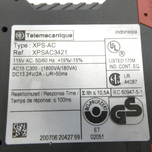TELEMECANIQUE XPSAC3421 115VAC NSNP