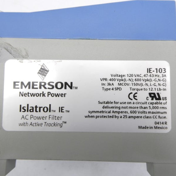 EMERSON IE-103 120VAC 3A NSMP