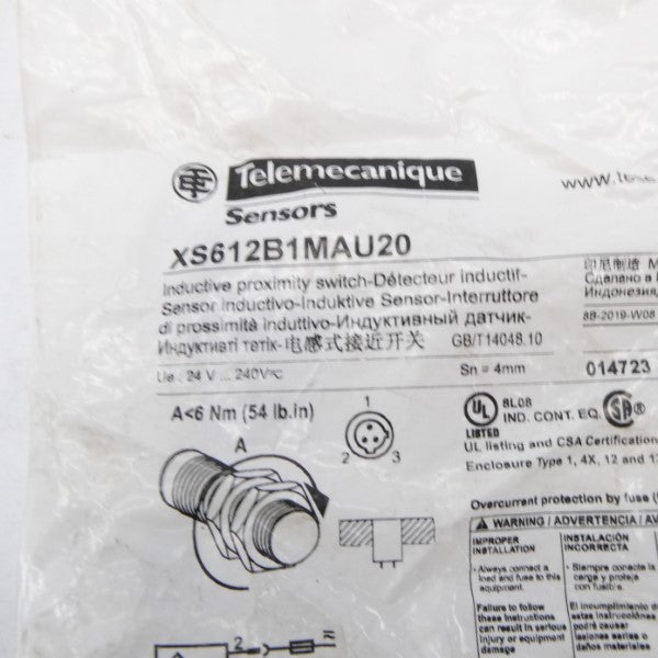 TELEMECANIQUE XS612B1MAU20 24-240V NSMP