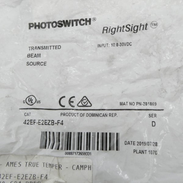 ALLEN BRADLEY 42EF-E2EZB-F4 SER. D 10.8-30VDC NSMP