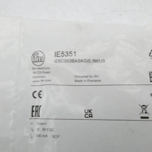 IFM EFECTOR IE5351 IEBC003BASKG/0,3M/US 10-30VDC NSMP