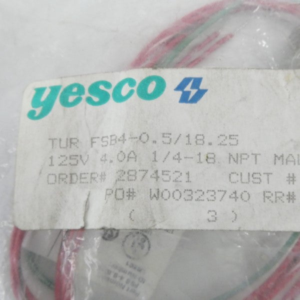 YESCO FSB4-0.5/18.25 125V 4.0A NSMP