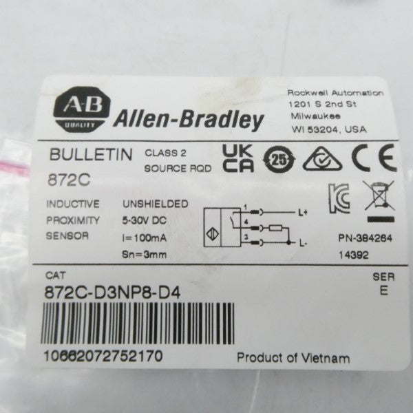 ALLEN BRADLEY 872C-D3NP8-D4 SER. E 5-30VDC NSMP
