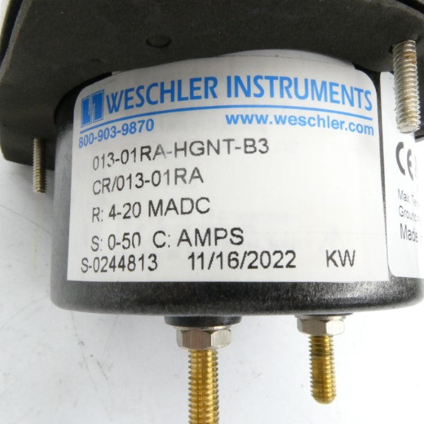 WESCHLER INSTRUMENTS 013-01RA-HGNT-B3 0-50A NSMP