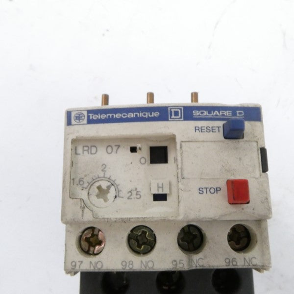 TELEMECANIQUE LRD07 600VAC 1.6-2.5A UNMP