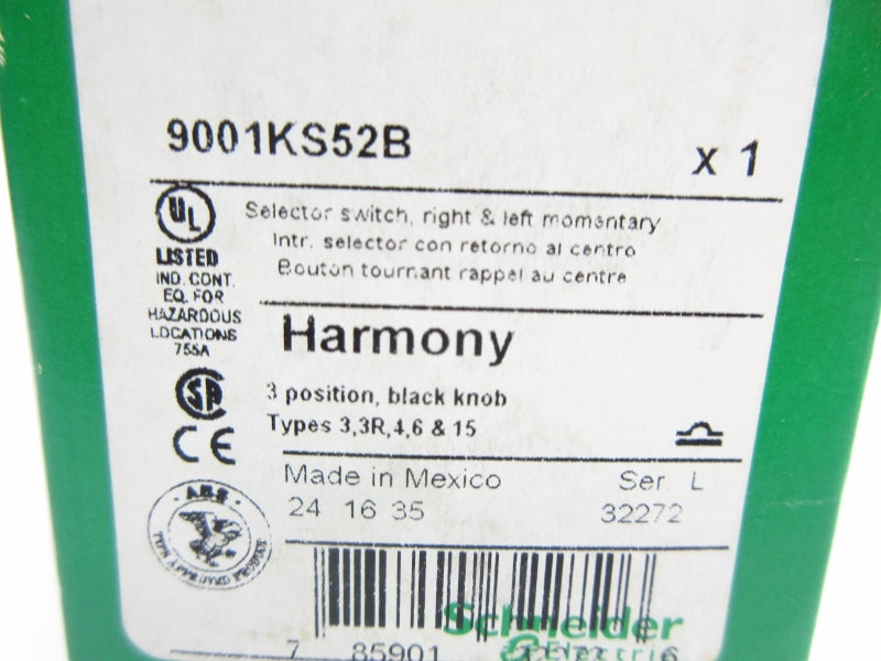 SCHNEIDER ELECTRIC 9001KS52B SER. L NSMP
