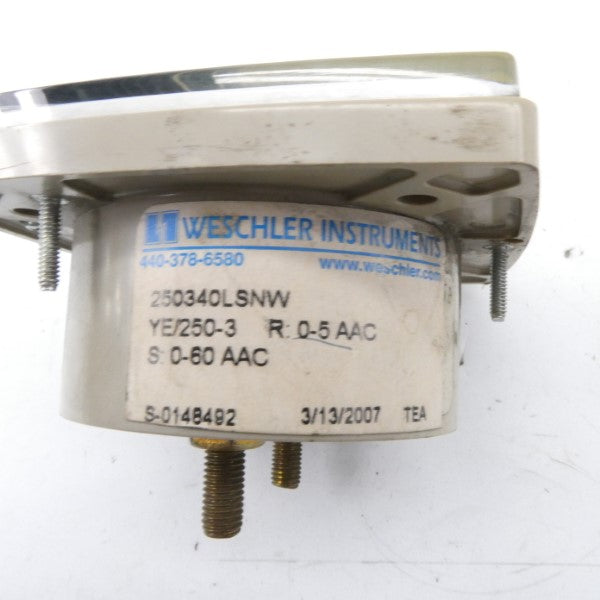 WESCHLER INSTRUMENTS 250340LSNW 0-60AAC NSNP